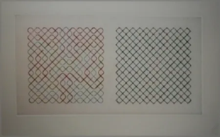 Kaltnadelradierung Frize - Composition