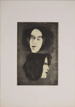 Radierung Frohner - S.T.