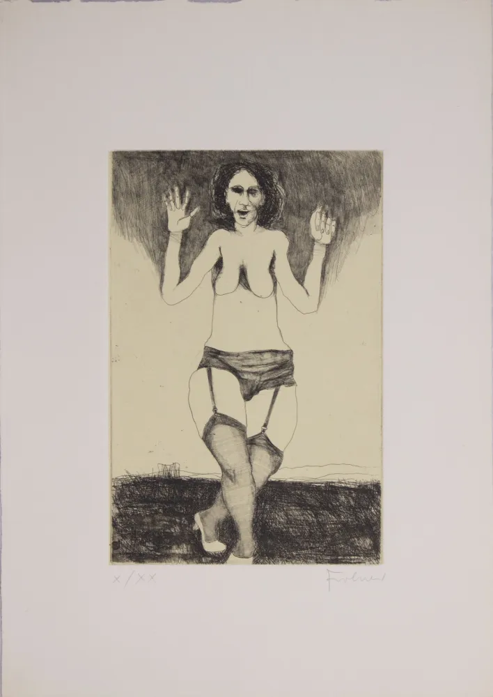 Radierung Frohner - S.T.