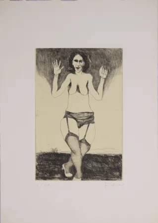 Radierung Frohner - S.T.