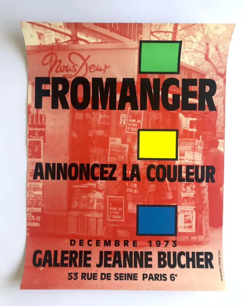 Plakat Fromanger - Annoncez la couleur / Galerie Jeanne Bucher