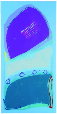 Siebdruck Frost - Blue Rondo