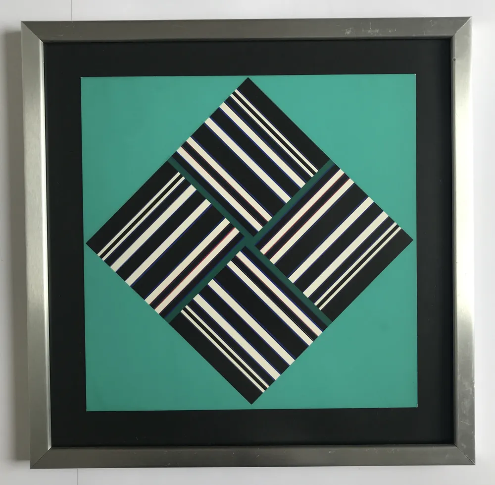 Siebdruck Fruhtrunk - Seh-Übung (d'après Dschuang Dsi)