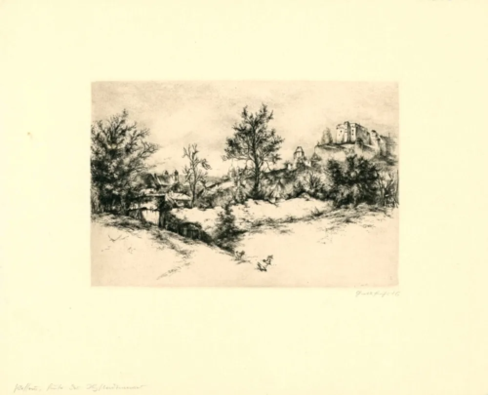 Stich Fuchs - Passau, Hinter der Stadtmauer (Passau, Behind the City Wall)