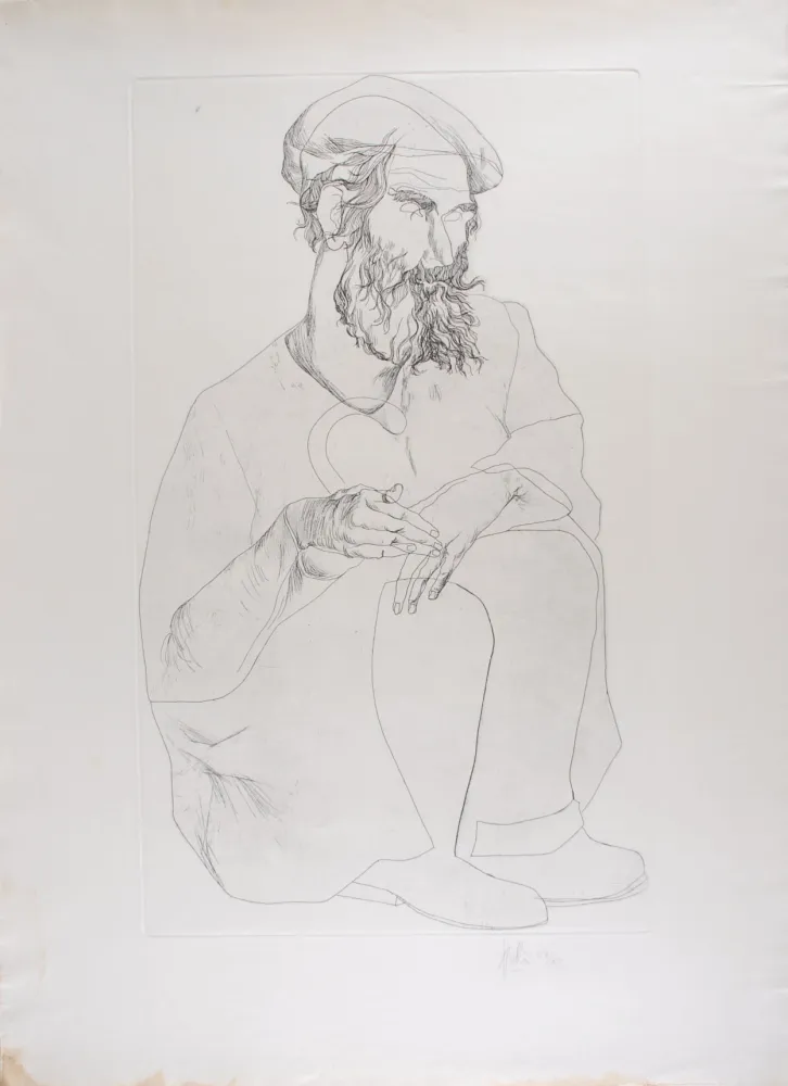 Radierung Fulla - Portrait