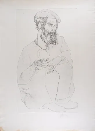 Radierung Fulla - Portrait