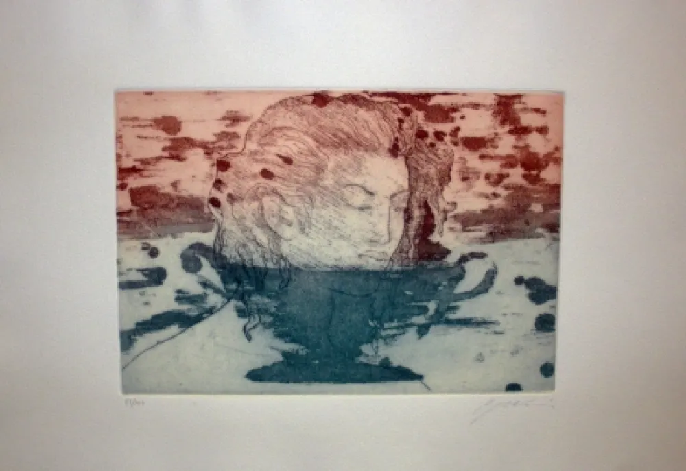 Radierung Galliani - Volto