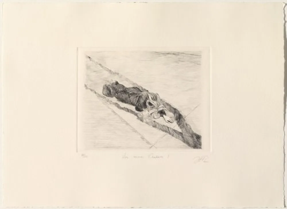 Kaltnadelradierung Gamarra - Los nuevos Oradores I