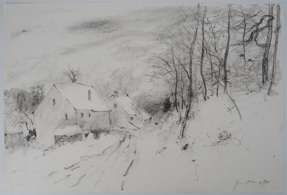 Keine Technische Gantner - Un hameau sous la neige