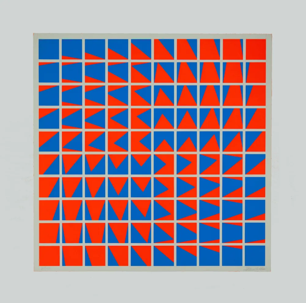 Siebdruck Garcia-Rossi - Composition