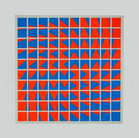 Siebdruck Garcia-Rossi - Composition