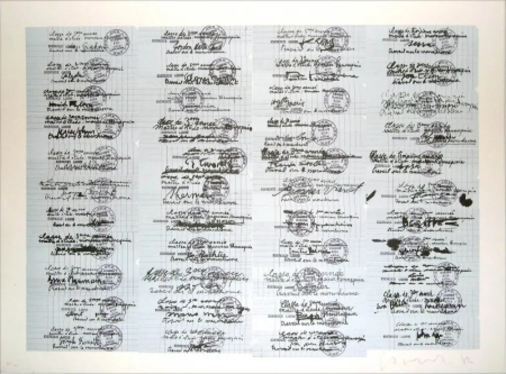 Lithographie Gasiorowski - Classe de 3ème