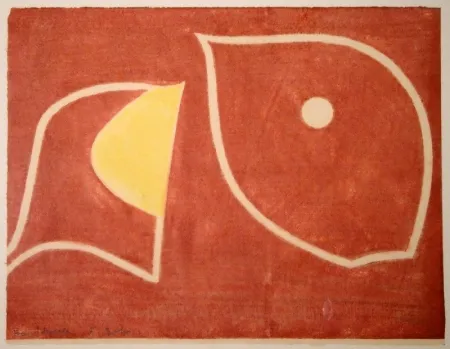 Holzschnitt Gehr - Moses vor brennendem Dornbusch II. 