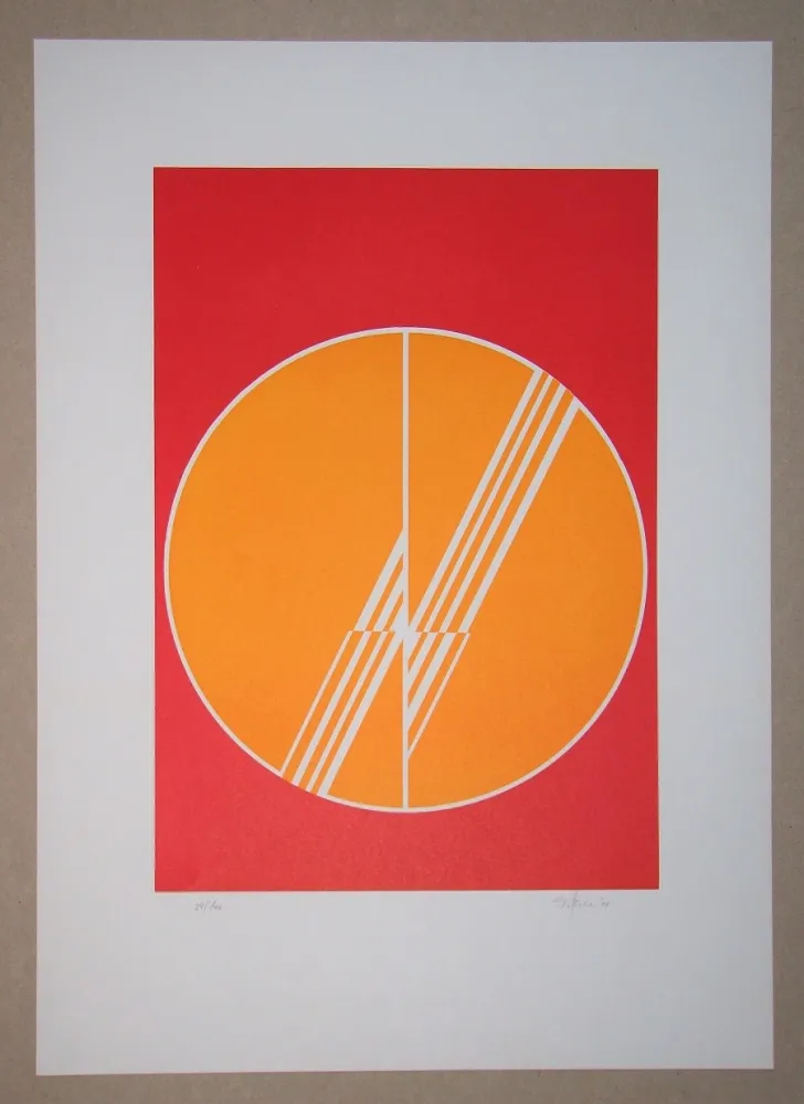 Linolschnitt Geiler - Concrete-constructive Composition