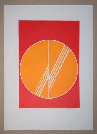 Linolschnitt Geiler - Concrete-constructive Composition