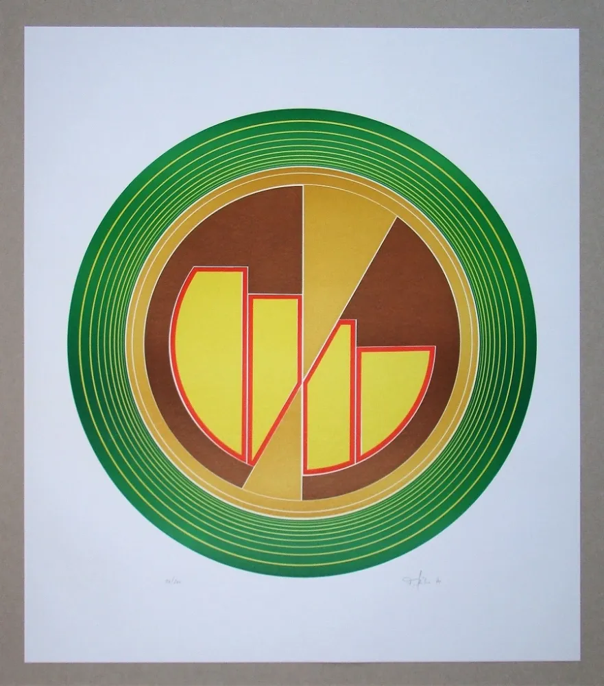 Linolschnitt Geiler - Concrete-constructive Composition