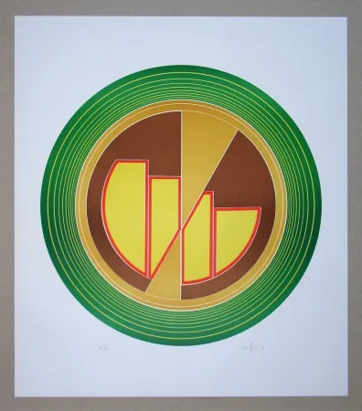 Linolschnitt Geiler - Concrete-constructive Composition