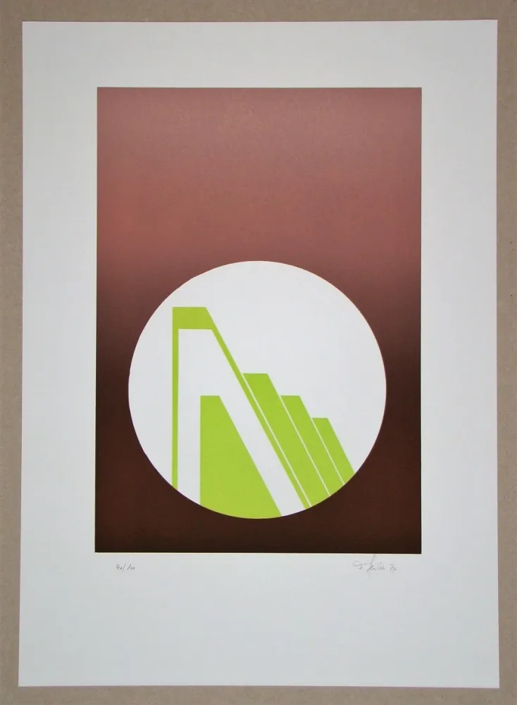 Linolschnitt Geiler - Concrete-constructive Composition