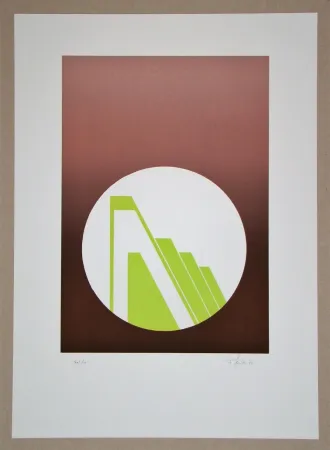 Linolschnitt Geiler - Concrete-constructive Composition