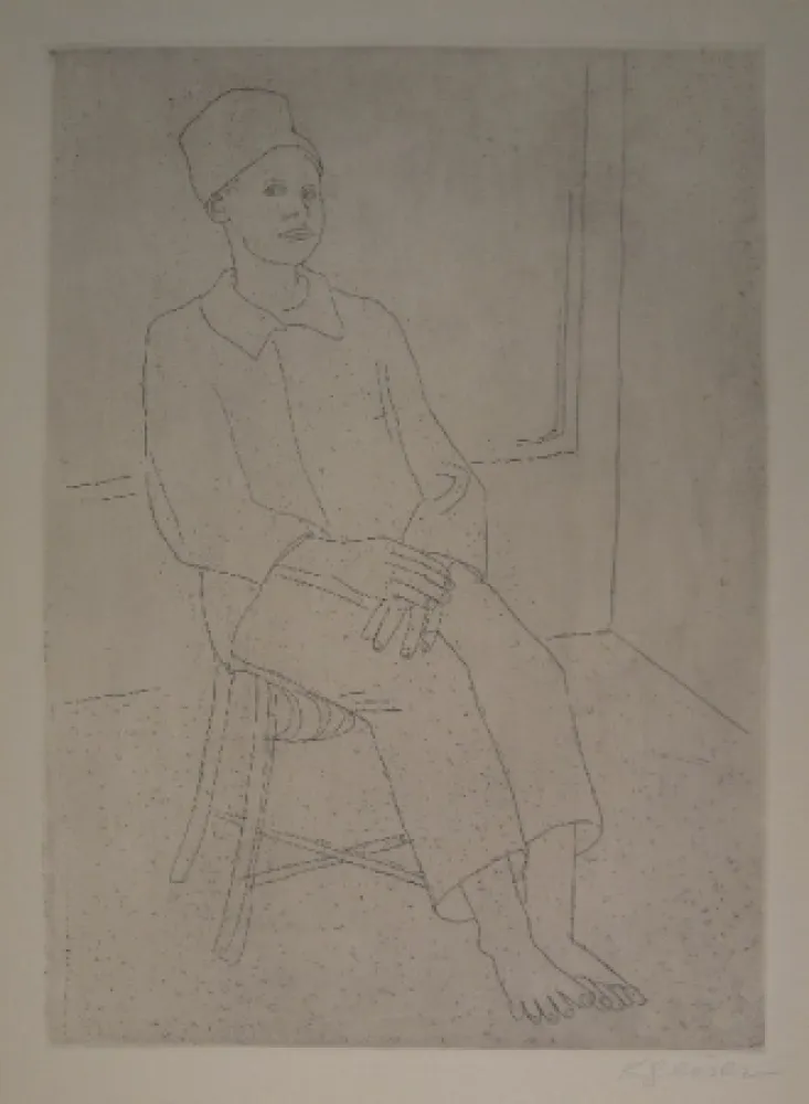 Stich Geiser - Daniel mit der Zuavenmütze