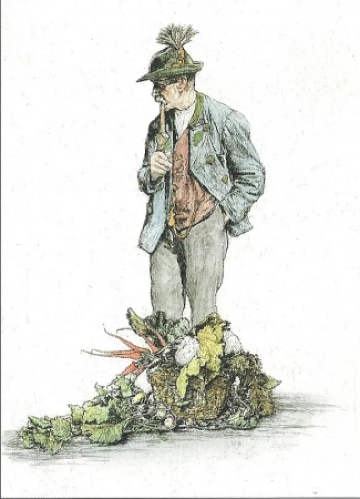 Stich Geissler - Der Gemüsemann / The Vegetable Seller