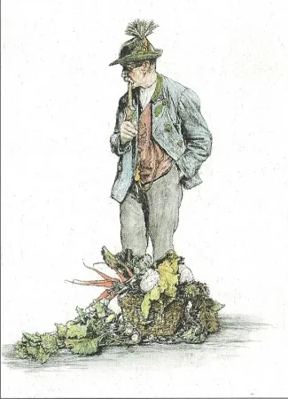 Stich Geissler - Der Gemüsemann / The Vegetable Seller