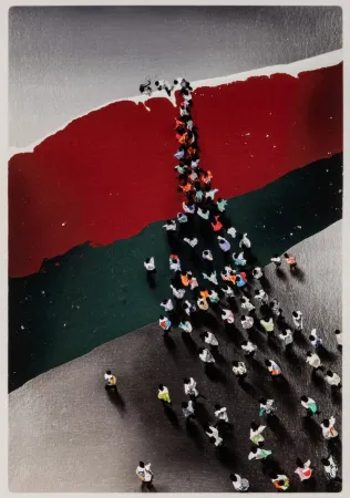 Radierung Genovés - Multitudes