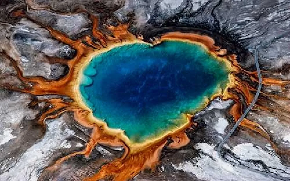 Fotografie Gerster - Grand Prismatic Spring, Yellowstone 1982