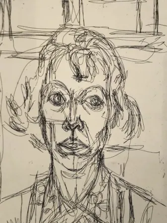 Radierung Giacometti - Annette III