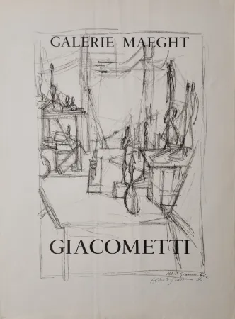 Lithographie Giacometti -  