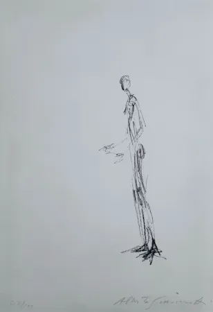 Lithographie Giacometti - Homme Debout 
