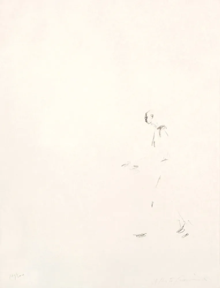 Lithographie Giacometti - L'Homme qui marche