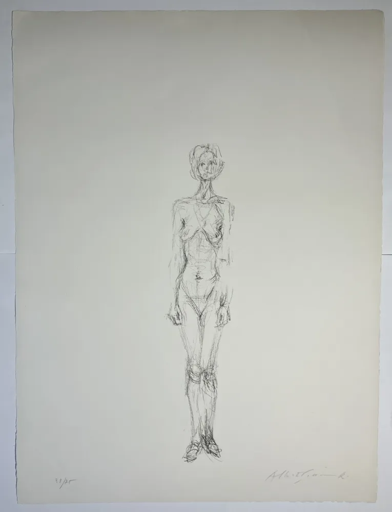 Lithographie Giacometti - Nu Debout II, 1961