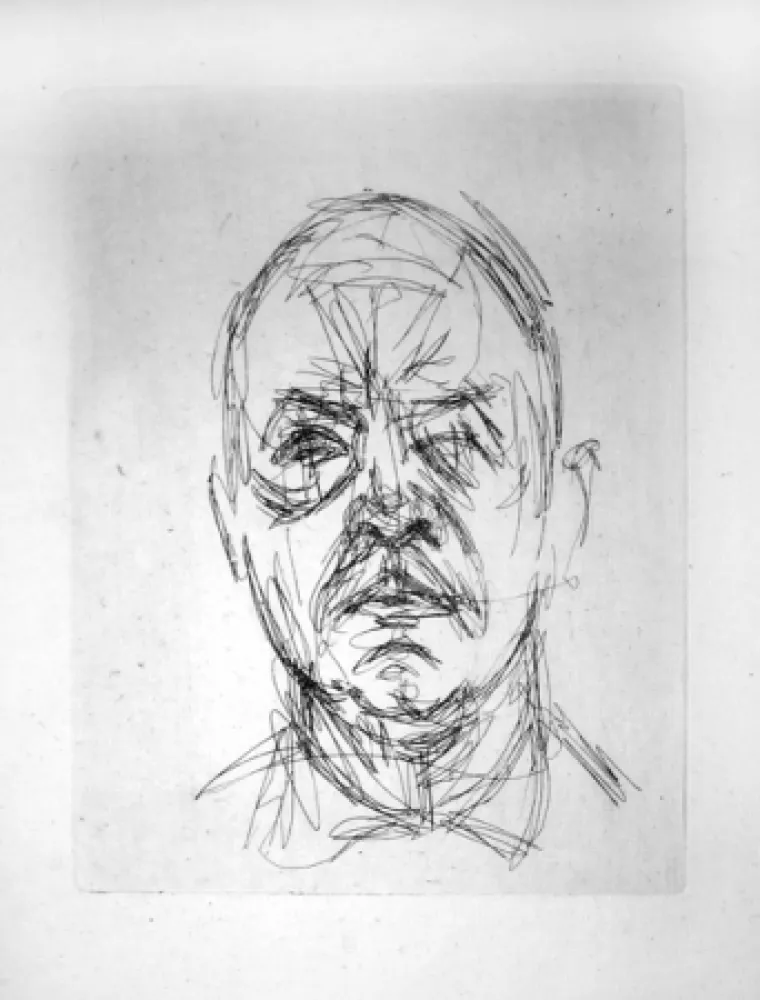 Stich Giacometti - Portrait d'Iliazd