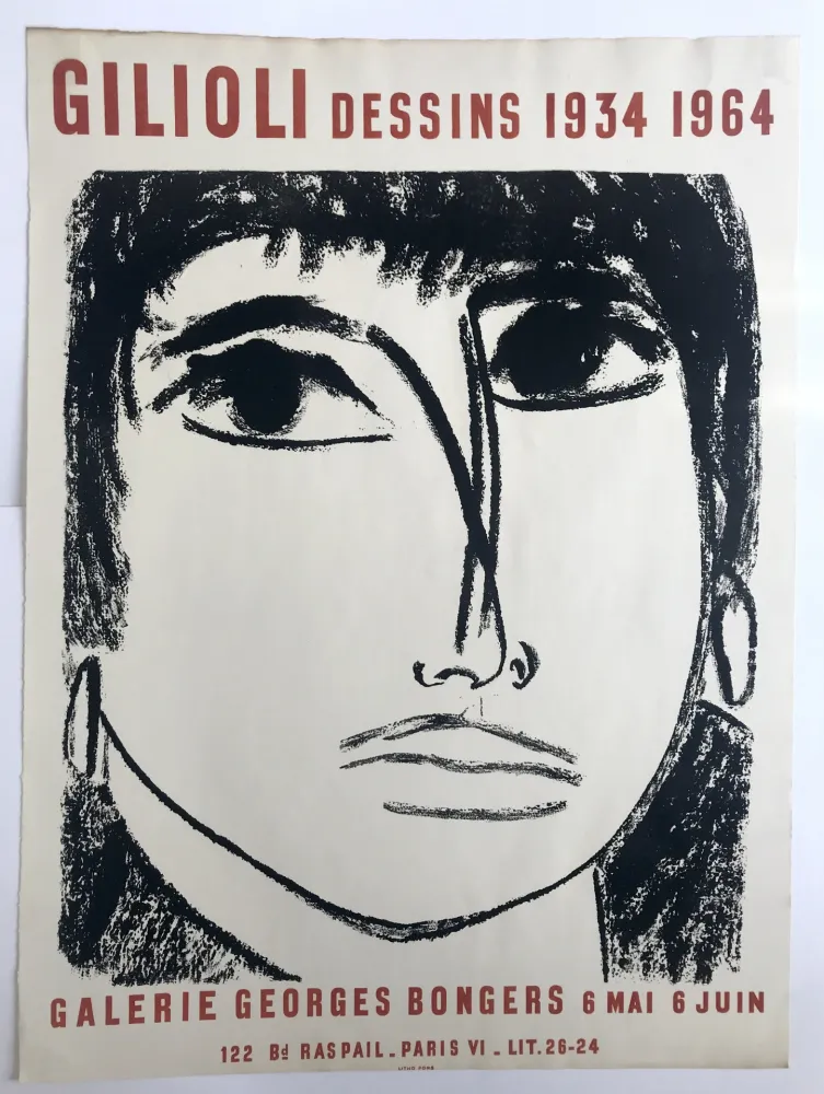 Plakat Gilioli - Galerie Georges Bongers