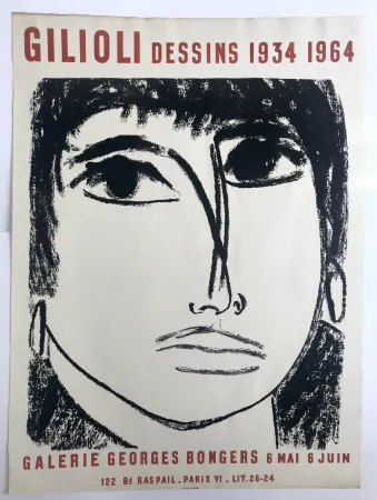 Plakat Gilioli - Galerie Georges Bongers