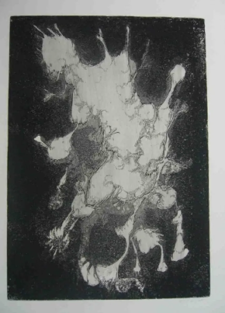 Radierung Gillet - Nymphe des rats