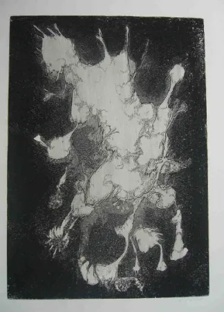 Radierung Gillet - Nymphe des rats