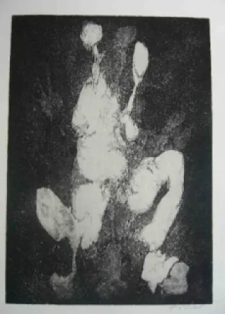 Radierung Gillet - Nymphe des rats