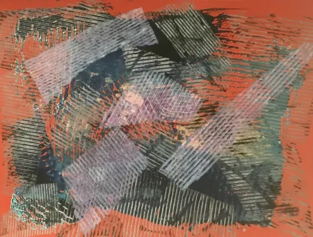 Collograph Gilliam - Beat on Boxes