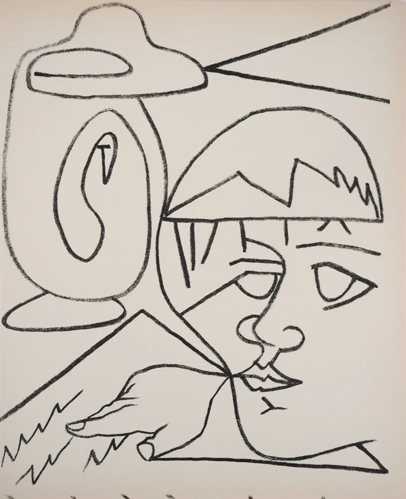 Lithographie Gilot - La lecture