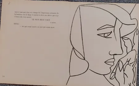 Lithographie Gilot - PAGES  D AMOUR 