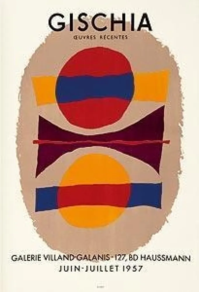 Plakat Gischia - Exposition 1957