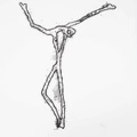 Siebdruck Goeritz  - Christ 2 