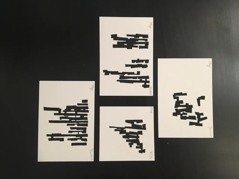 Siebdruck Goeritz  - Timbres (Serie 4)