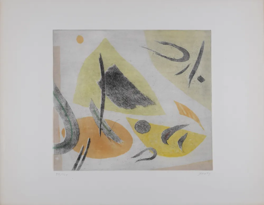 Radierung Goetz - Abstract Composition #1