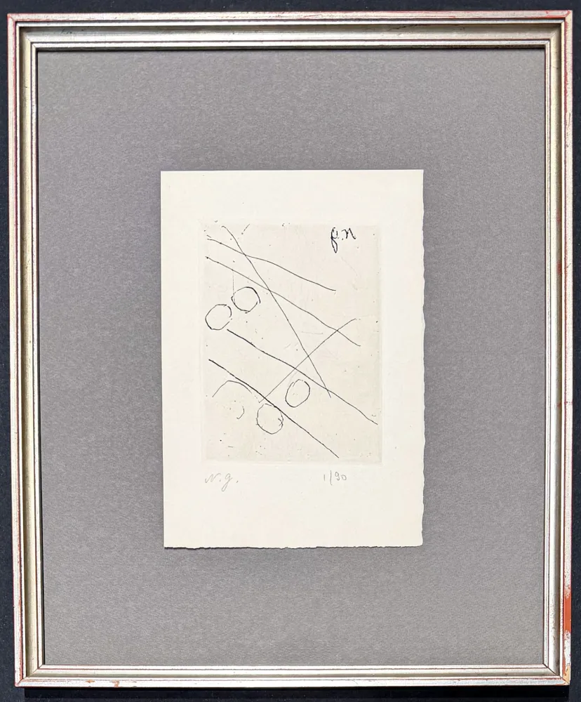 Stich Goncharova - Natalia Goncharova (1881–1962) - etching on paper - 1965