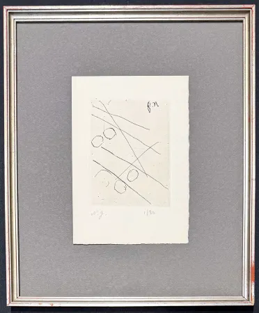 Stich Goncharova - Natalia Goncharova (1881–1962) - etching on paper - 1965