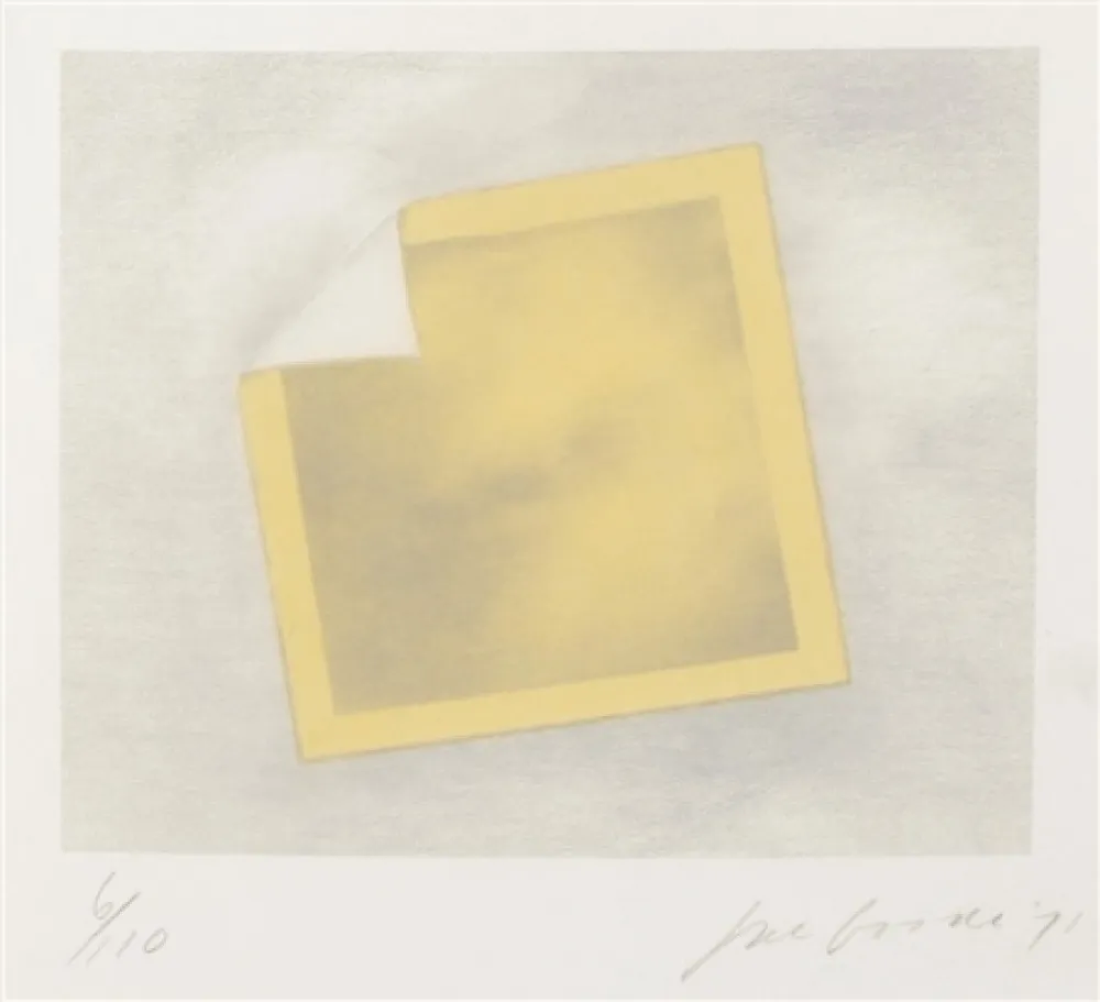 Lithographie Goode - Untitled (yellow folded photo)