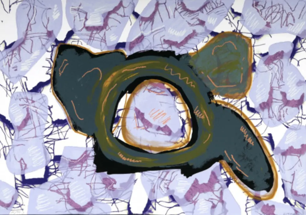 Siebdruck Gordillo - Alma de flor B